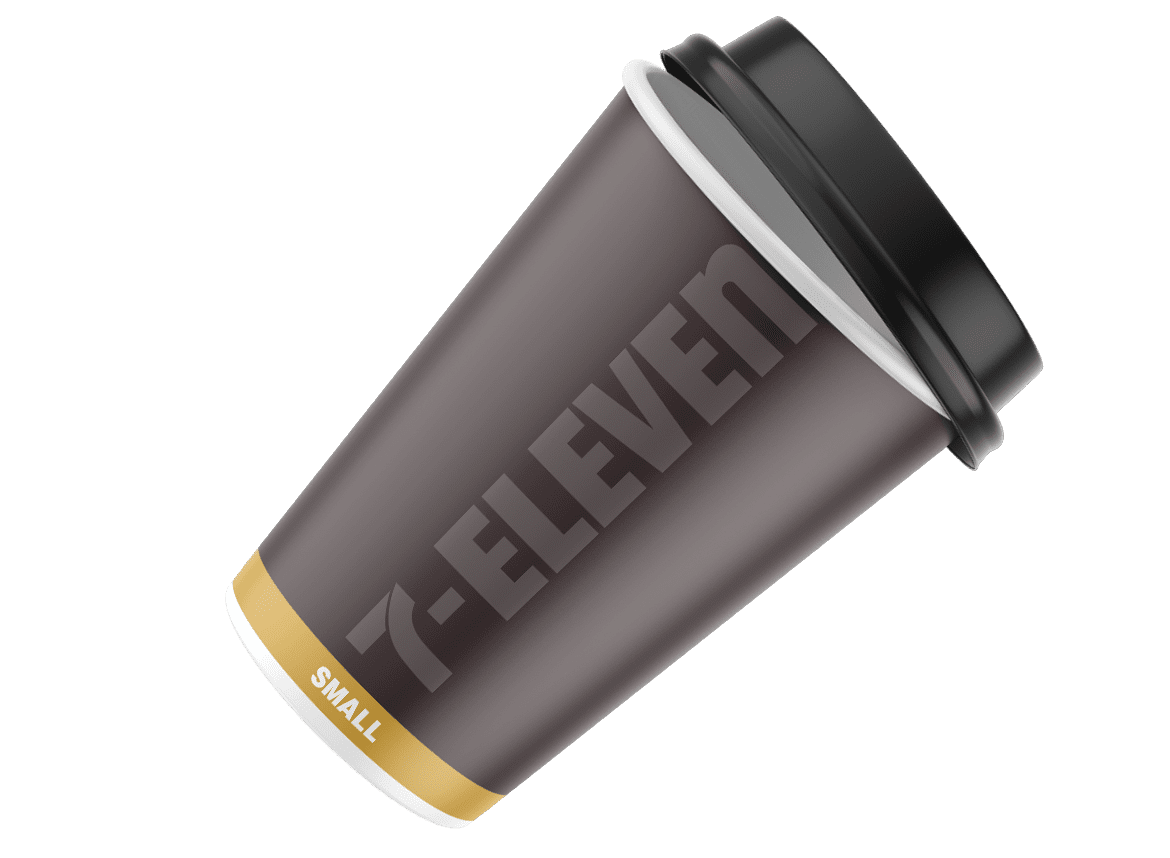 7-11 small cup – SmashBrand - Package Design and Branding Agency 7-11 cup designer