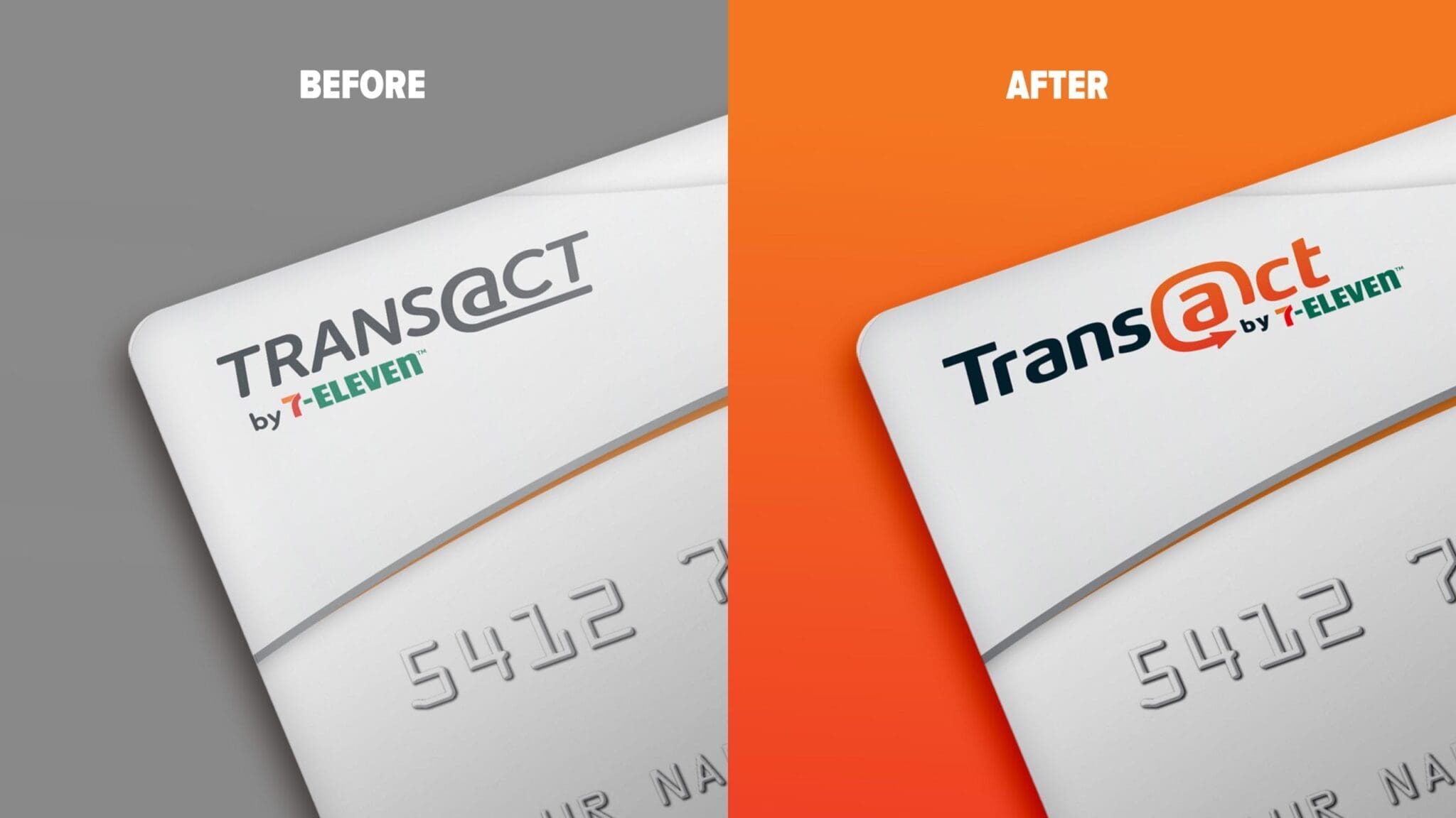 7-11 transact before after – SmashBrand - Package Design and Branding Agency 7-11 atm before after design