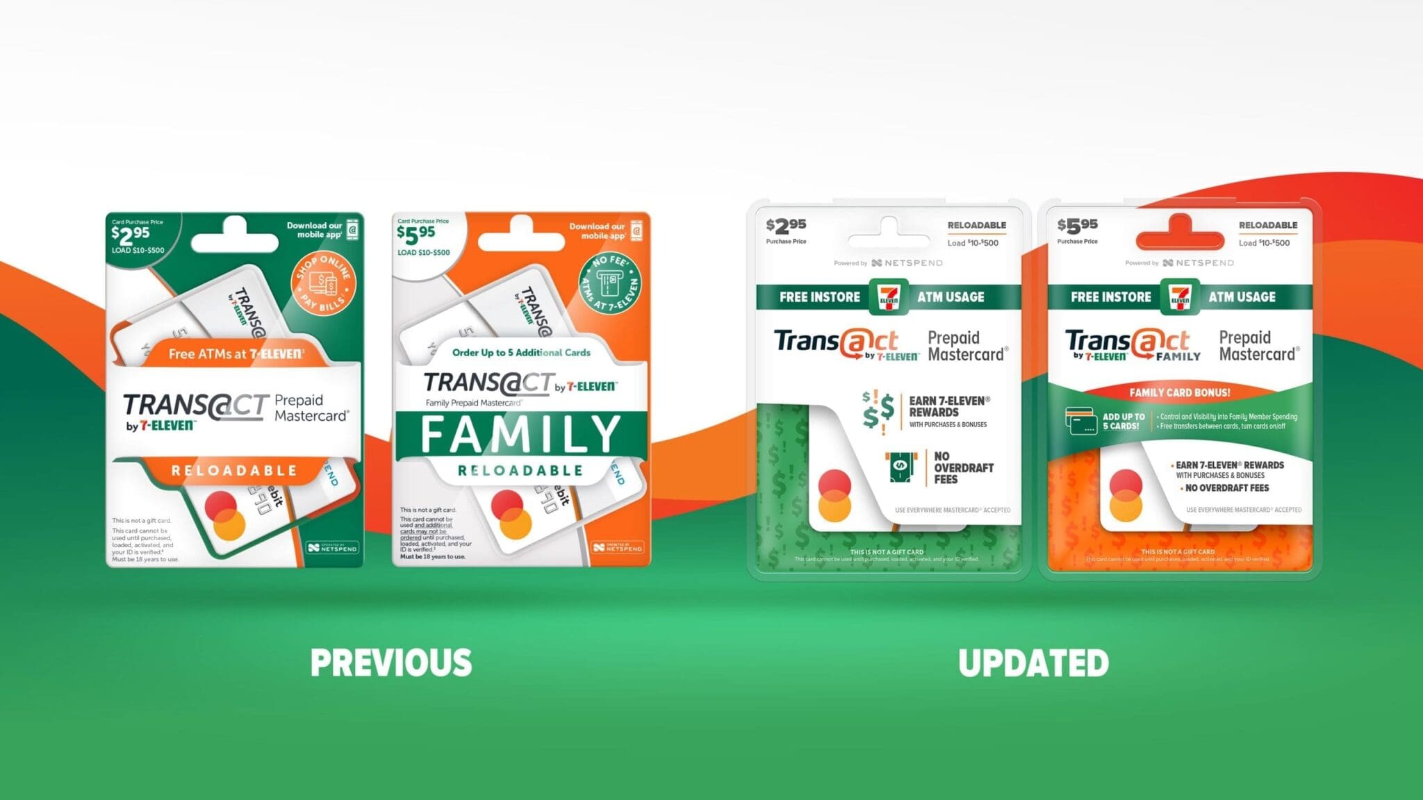 7-11 transact before after package design