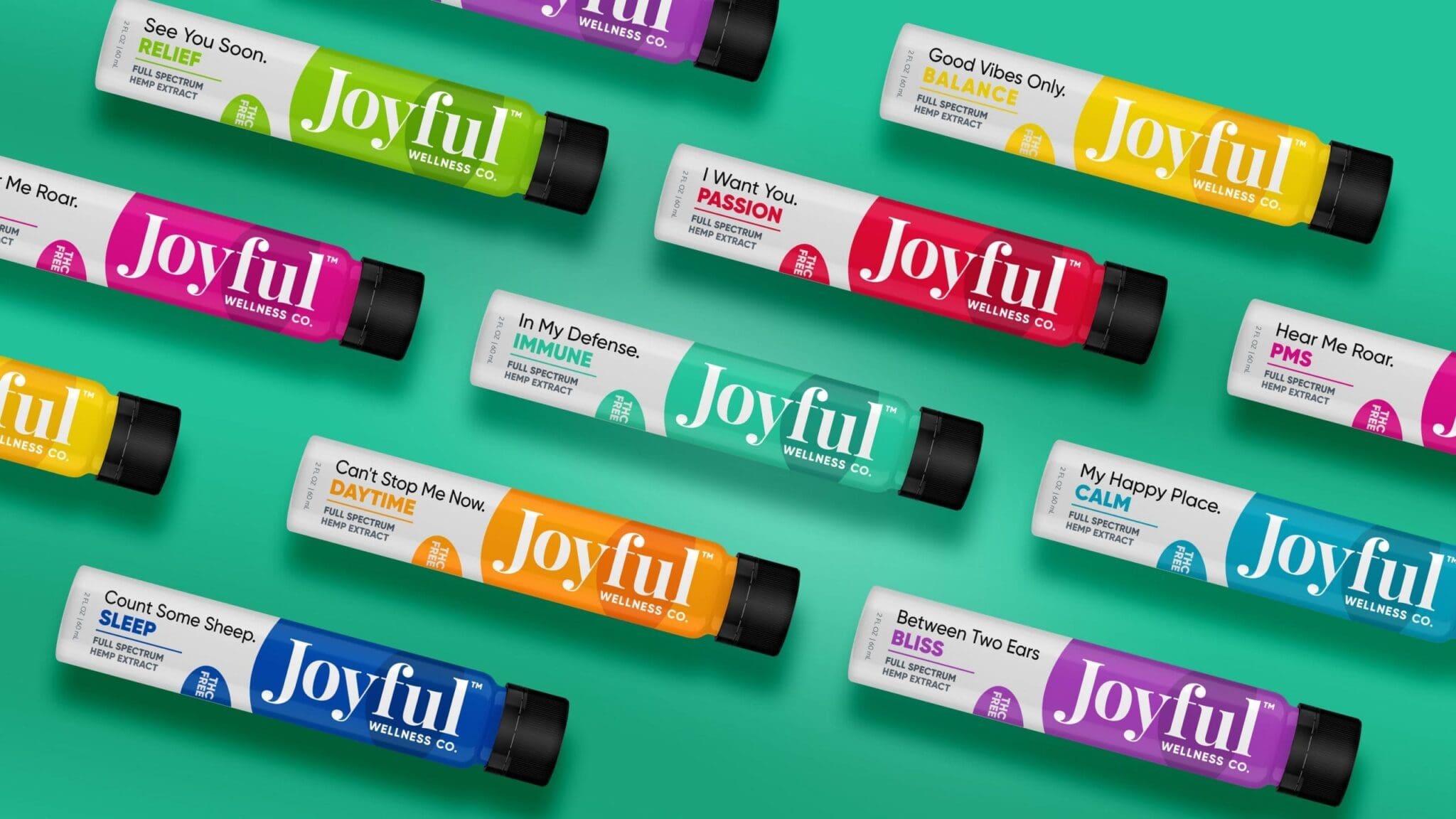 joyful wellness bottle design