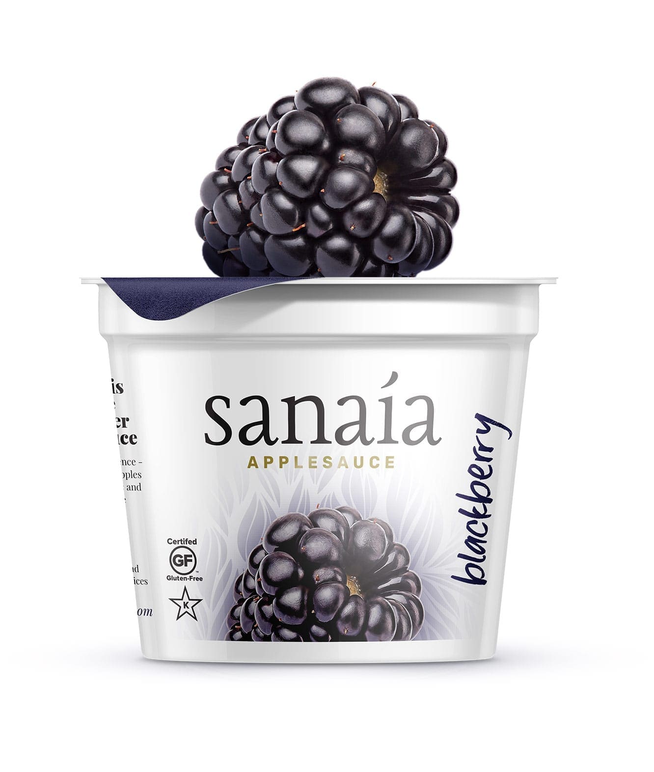 sanaia applesauce blackberry – SmashBrand - Package Design and Branding Agency sanaia applesauce package designer