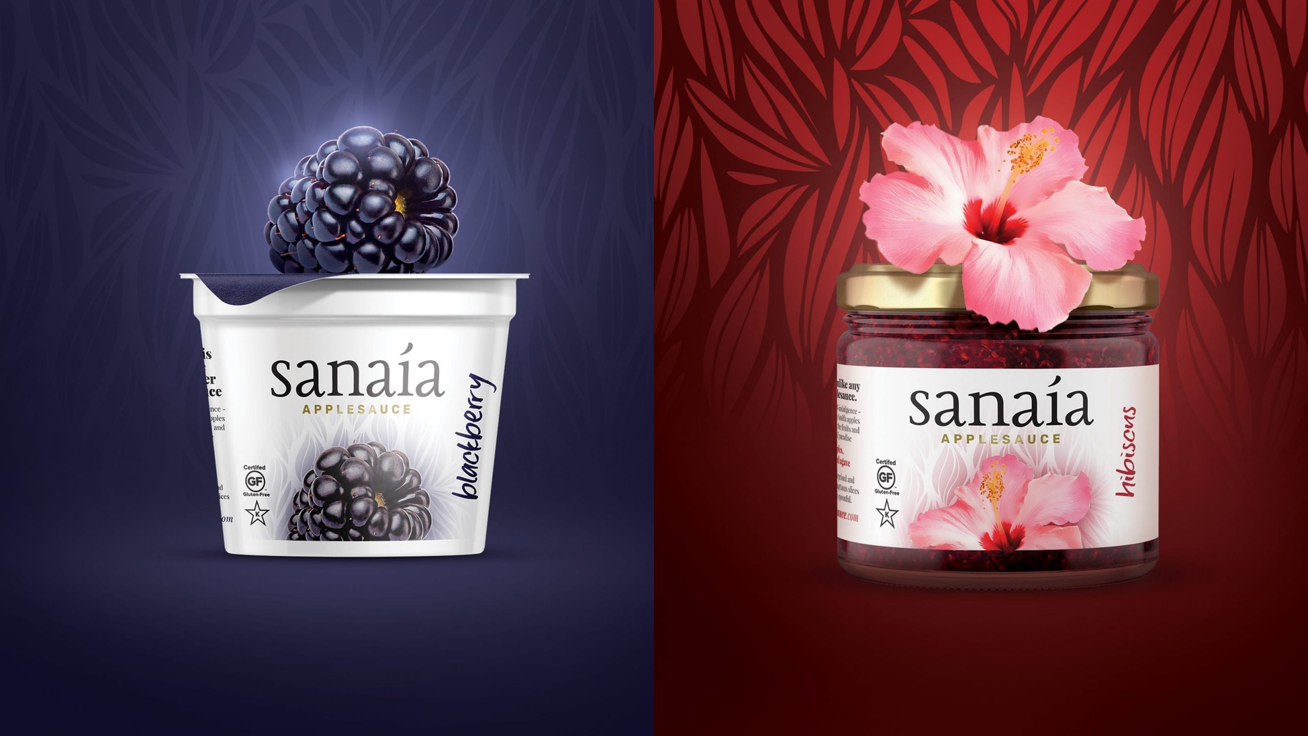 sanaia applesauce packaging design
