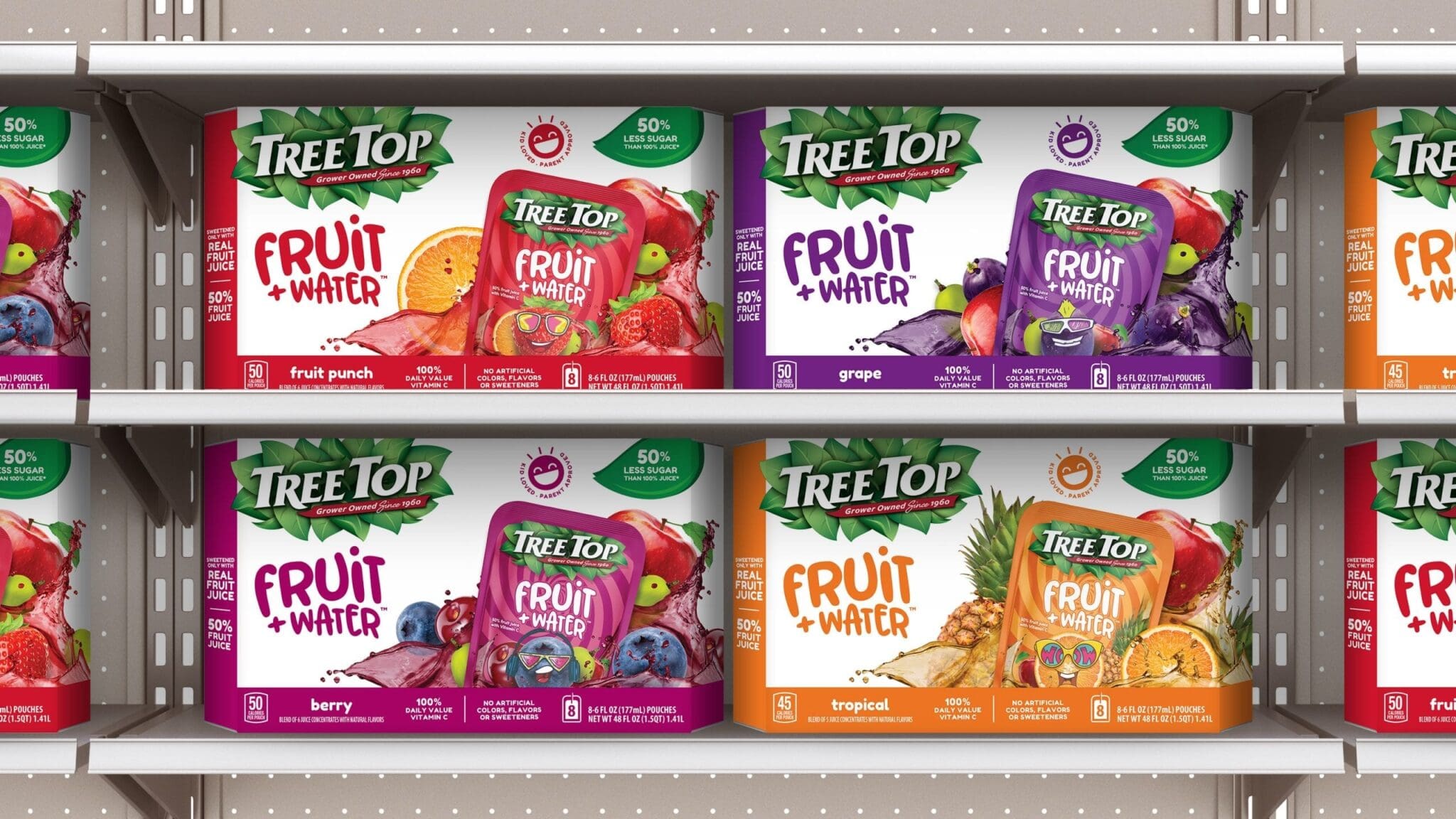 treetop fruit water branding