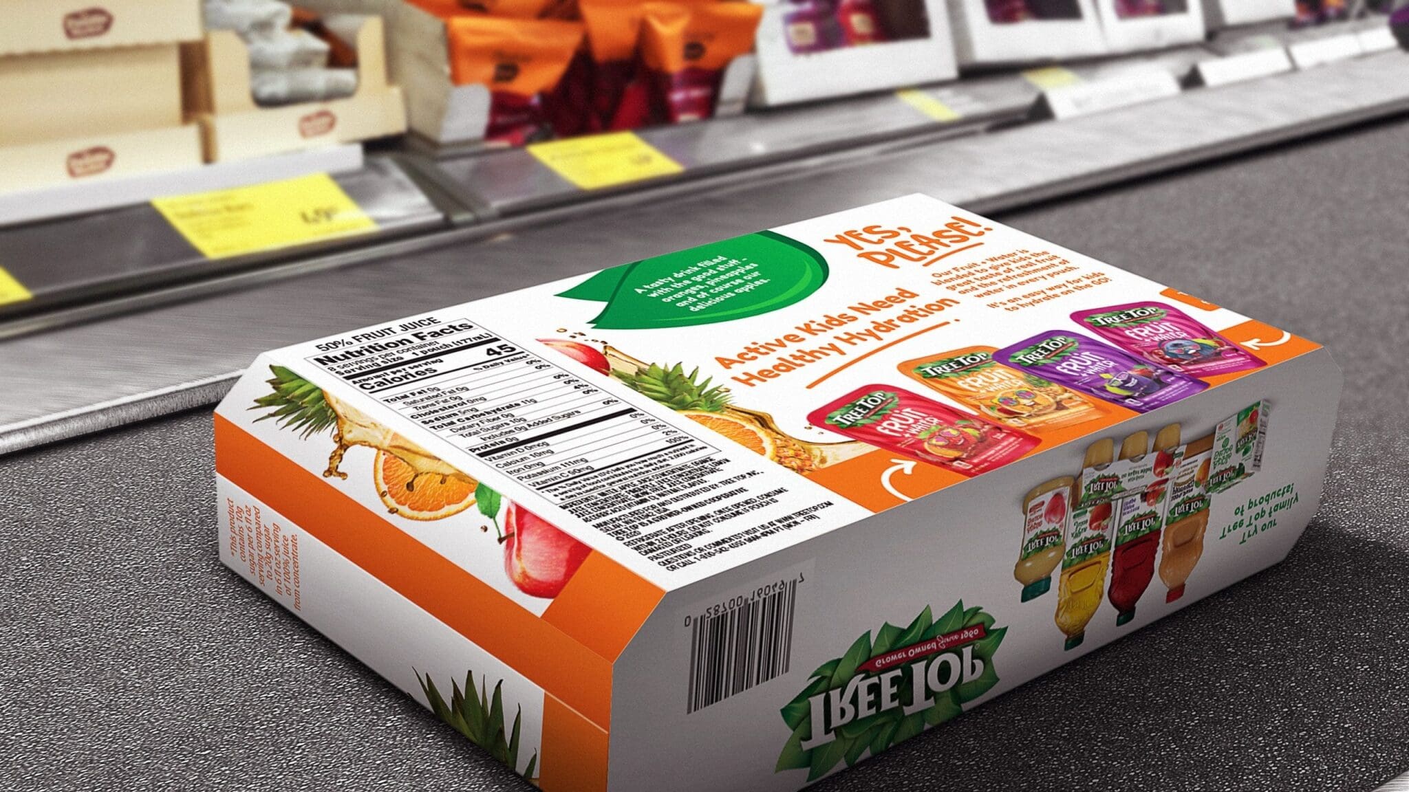 treetop fruit water box – SmashBrand - Package Design and Branding Agency treetop fruit water box design company