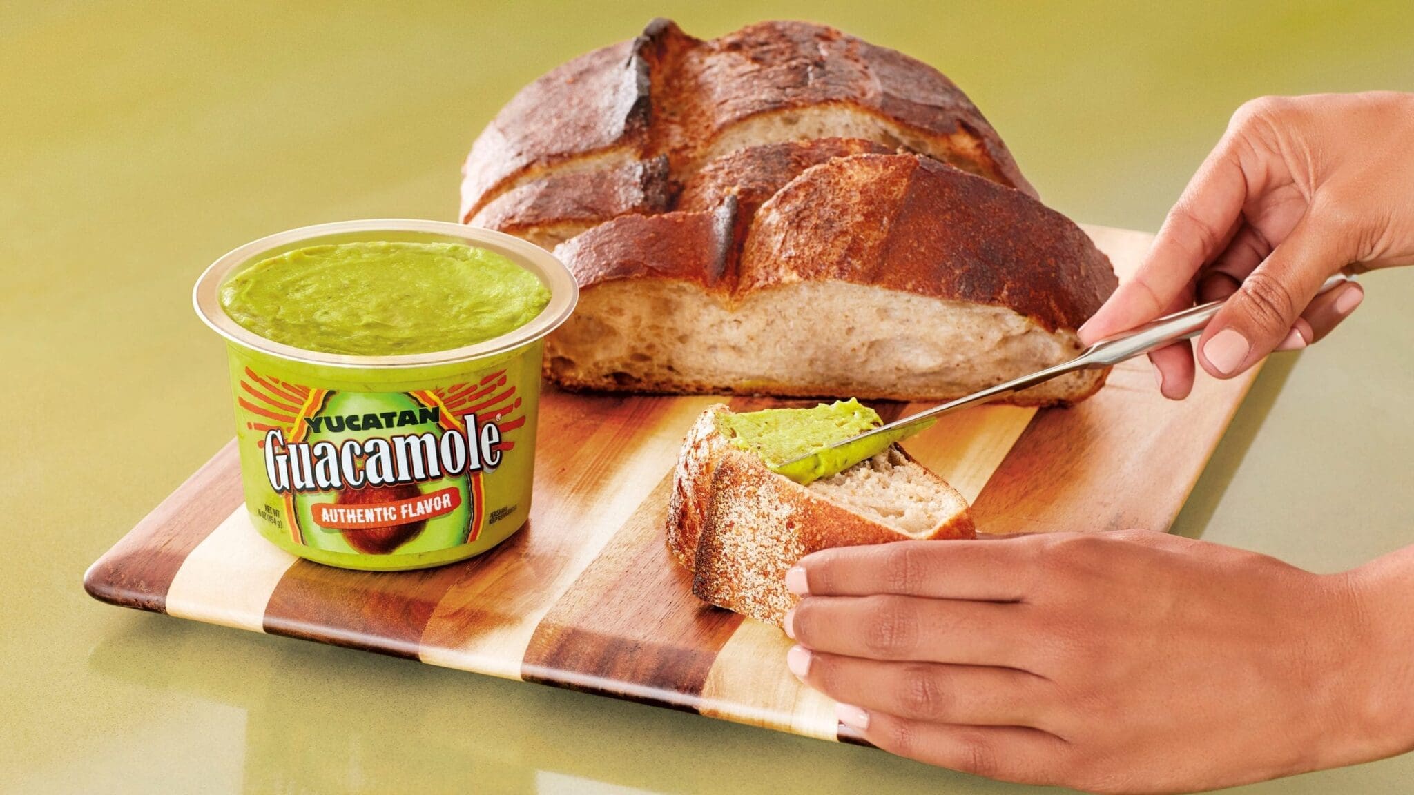 Yucatan guacamole serving suggestion – SmashBrand - Package Design and Branding Agency Yucatan guacamole branding company
