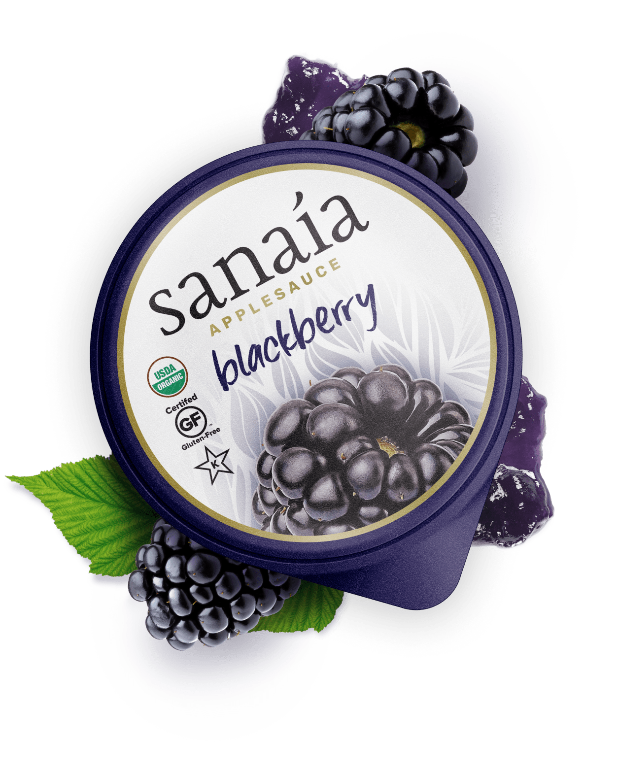 sanaia applesauce blackberry – SmashBrand - Package Design and Branding Agency sanaia package design company
