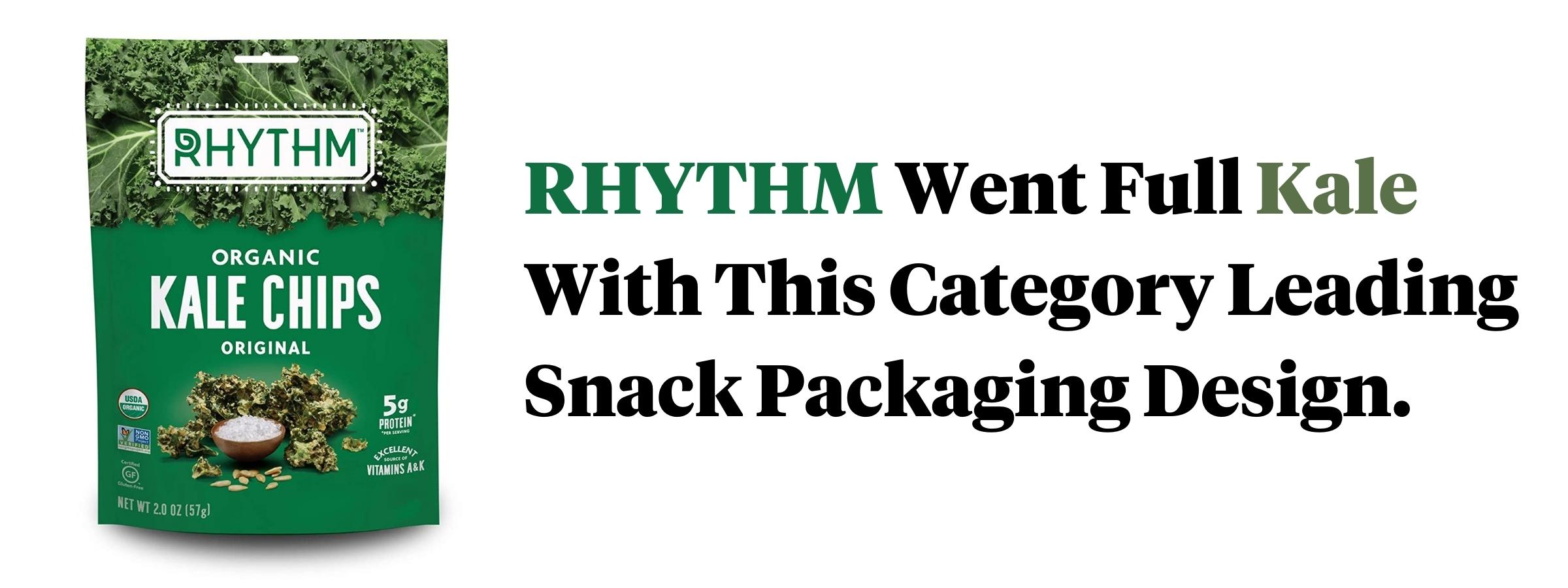 RHYTHM Kale Chips Packaging Design