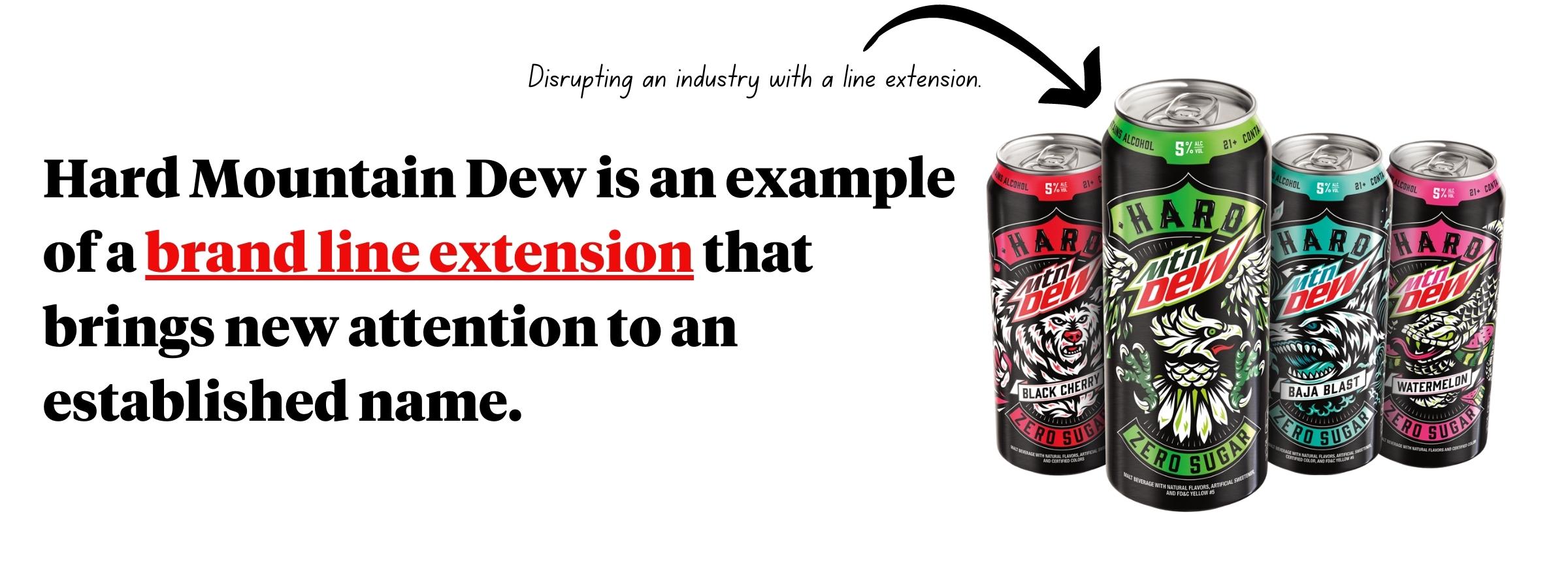 Hard Mountain Dew Line Extension