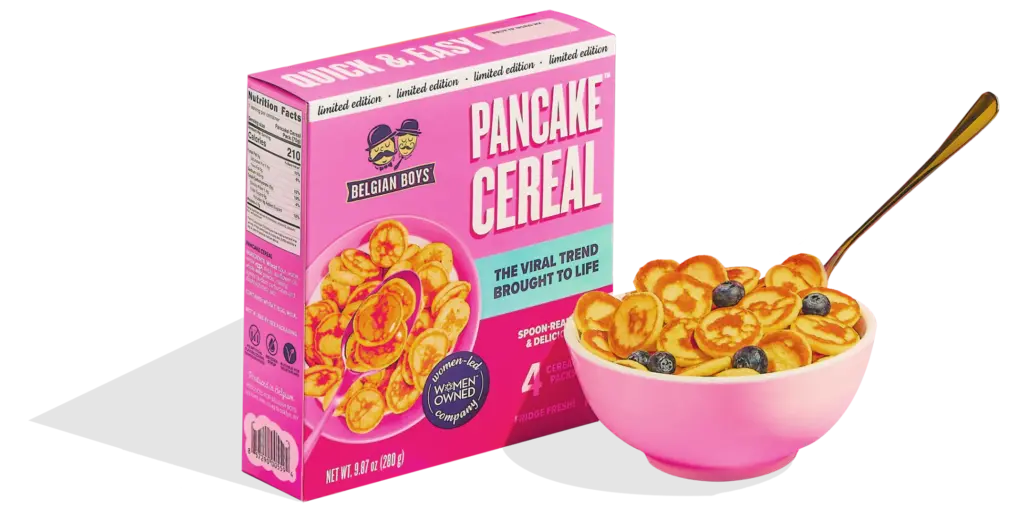 Belgian Boys Pancake Cereal Packaging Design