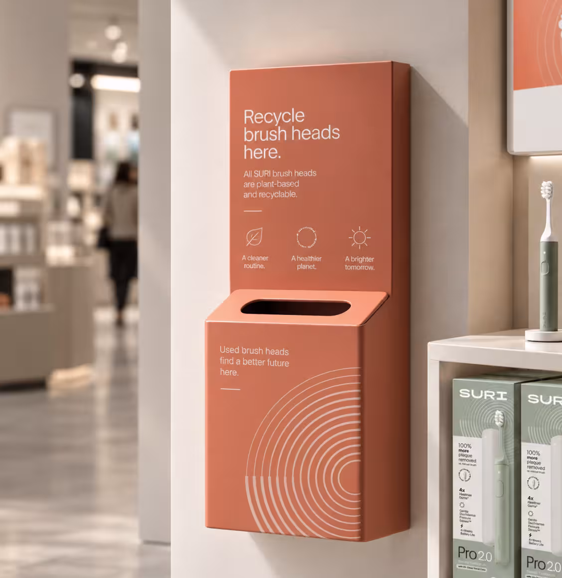SURI brush head recycling packaging