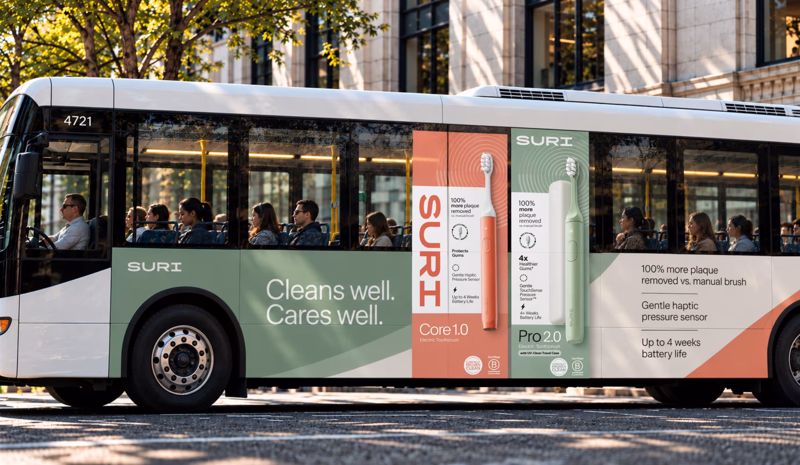 SURI packaging design in outdoor advertising