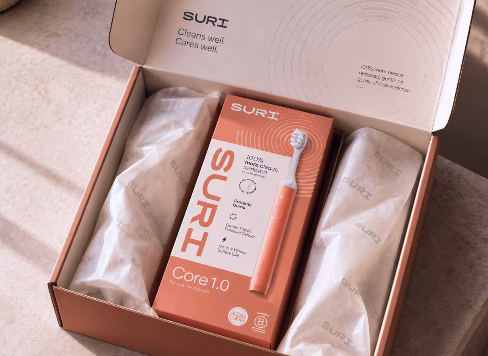 SURI packaging design unboxing