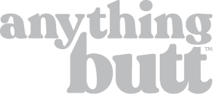 Anything Butt Packaging Design Case Study: Logo in grey